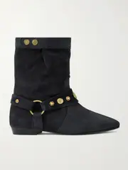 [Isabel Marant] Isabel Marant - Stania Studded Suede Ankle Boots - Blue - FR40 FR 40 Blue