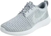 [Nike] Men's Roshe Two Flyknit, Wolf Grey/White-Stadium Green