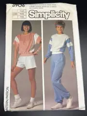 Vintage Simplicity Sewing Pants & Shorts Pattern 6906 Small Petite UNCUT