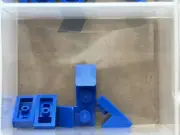 LEGO Parts - Blue Slope 45 2 x 1 with 2/3 Cutout - No 92946 - QTY 5