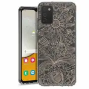 For Samsung Galaxy A03s A02s TPU Case Cover+Glass(Sunflower Damask)