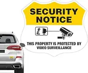 Video Recording Notice - Strong Adhesive Stickers, New Waterproof Vinyl Sticker | Weatherproof Security Warning Decals, Uv Protected Camera Signs For Properties, Stores And Private Areas