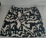 Gorman Skirt Texta Mountain Corduroy Mini Sz 16 Fully Lined Blue/cream RRP $169