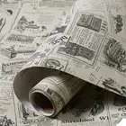 10M Vintage Newspaper Contact Paper Vinyl Self Adhesive Drawer Liner Decor AU