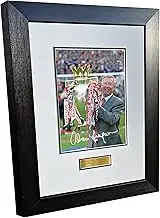 'SIR ALEX FERGUSON TRIBUTE' Manchester United Autographed Signed 12x8 A4 Photo Photograph Picture Frame Football Soccer Poster Gift 1