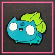 Pokemon Derpy Bulbasaur 1" Enamel Pin