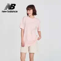 在飛比找PChome24h購物優惠-【New Balance】刺繡LOGO短袖上衣_女性_粉色_