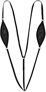[GRRKDFQ] Women's Erotic Bodystockings & Catsuits Erotic Lingerie Spaghetti Straps Y-Back Swimwear