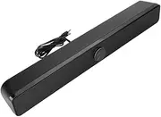 Bluetooth Sound bar, 3 W TV Stereo Sound bar with 2 Speakers and 2 air ducts, 2.0-Channel TV Speaker with subwoofer, Developed for 3.5 mm Plug
