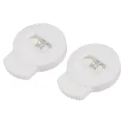 6pcs Plastic Cord Locks(0.43" x 0.24") End Toggle Single Hole Spring Stopper
