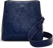 [RADLEY] London Dukes Place Scale Print Evenfall Blue Leather Womens Cross Body Bag