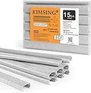 Kimsing SC7 15 Gauge 3/4'' Crown C Ring Staples C-Rings Hog Rings, Wire Fencing Staples, Fasteners for C Ring Gun, Hog Ring Tool, C Ring Plier, 1000 PCS/Pack