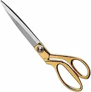 WYJREES 10.5 Inch Tailor Scissors Gold Dressmaking Sewing Ribbon Cutting Scissors Trimming Scissor Fabric Scissors Craft Scissors for Cutting Fabric Cloth Leather Denim Canvas
