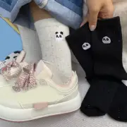 1 Pairs Breathable Non-slip High Elastic Cotton Crew Socks Casual Creative Soft