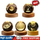 3D Crystal Ball Night Light Crystal Ball Lamp Table Lamp Luminous Crystal Ball N