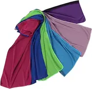 6pcs Cool Towel Gym Towels for Women Portable Cooling Towels Yoga Towels for Sweat Sports Towel Bathing Towels Quick Dry Travel Towel Fast Drying Bath Towel Compact Beach Towel
