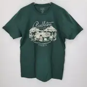 Pendleton T Shirt Men's Medium Off Road Trails Graphic Forrest Green White NEW