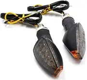 xinjiedianzi Universal 12V Flashing Turn Signals Mini Motorcycle LED Lights Rear Blinker Indicator Tail Light(A)