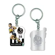 NEW Collingwood Magpies Nick Daicos Metal Keyring