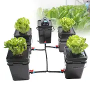 5 Pots 20L Hydroponics Dwc Completed System Deep Water Culture Roots Grow Bucket
