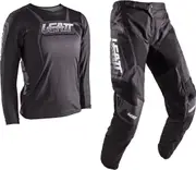 Leatt 3.5 Black, set jersey/textile pants kids , color: Black/Grey , size: M