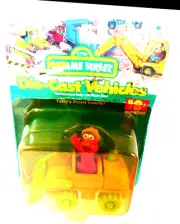 VINTAGE 1998 SESAME STREET TELLYS FRONT LOADER DIECAST FISHER PRICE