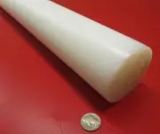 UHMW White Round Rod 2.75" Diameter x 72" Long, 1 Unit, Extruded