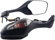 EXEGPLPVK Motorcycle Rearview Mirrors With Turn Signals Light LED Fit For Honda CBR1000RR 2008-2016 VFR1200 2010-2012 2009 10 11 12 13 14 15(Smoke Lens)