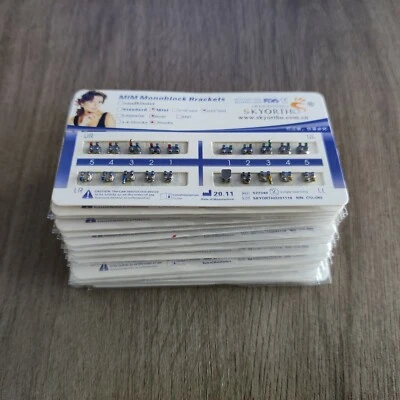 20Sets Mini Roth 022 Slot 3 With Hook Orthodontics Brackets BracesMIM Monoblock