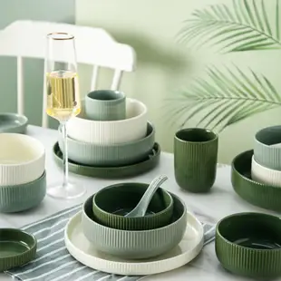 卡爾森-陶瓷餐具6吋碗-灰綠