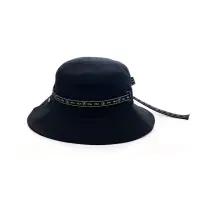 在飛比找momo購物網優惠-【FILA官方直營】緞帶時尚筒帽/漁夫帽-黑色(HTY-12