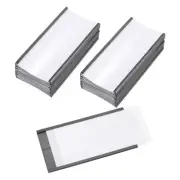 25 Pcs Magnetic Label Holder 4" x 2" with Paper Inserts C Channel