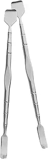 DRESSOOS 2pcs Blackhead Shovel Pore Extractor Stainless Steel Beauty Tool Pore Scraper Skincare Tool Stainless Steel Blackhead Scraper Metal Blackhead Extractor Face Beauty Tools