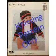New Plymouth Yarn Jelli Beenz Baby Sweater and Hat Knitting Pattern P505