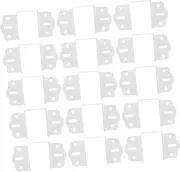WOONEKY Replacement Bed Rail Hardware 16pcs Bed Rail Brackets Easy Install Headboard Brackets for Bed Frame