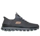 Skechers Shoes Sport Men Slip Ins Glide Step Charcoal Memory Foam Comfort 233010