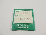 ROLEX 132 CYCLOP Watch Crystal in Factory Sealed Package, NOS