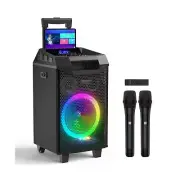 VeGue Karaoke Machine, Bluetooth Speaker PA System for Adults & Kids with 2 W...