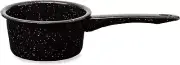 Granite 1 Quart Saucepan, Naturally Nonstick Sauce Pots, Speckled Enamel Cookwar