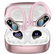 Wireless Earbuds, Bluetooth 5.3 Headphones Stereo Bass with Noise Cancelling ...