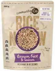 Community Co Brown Rice & Quinoa Microwaveable 250gm