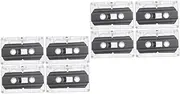ETHZZLE 8 Pcs 30-Minute Recordable Blank Cassette Tapes Audio Tape Transfer for DIY Parties