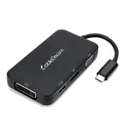 USB 3.1 Type-C To HD DP DVI VGA 4K Cable Adapter 4 in 1 Converter
