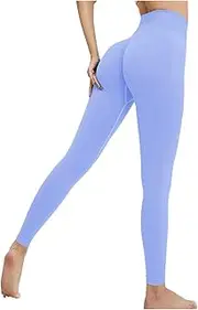 [Generic] Womens Yoga Pants Lightweight Running Sweatpants Sexy Trousers with Pockets, Dark Purple, Large
