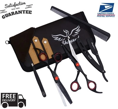 Professional Hairdressing Scissors Barber Salon Shears SET 6.5" With Free RAZOR