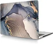 Case Compatible with MacBook Pro 14 inch 2021 2023 Release A2442 A2779 A2918 A2992 M1 M2 M3 with Touch ID and Liquid Retina Display, Plastic Laptop Hard Shell Protective Case, Gray Gold
