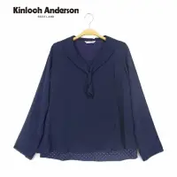 在飛比找momo購物網優惠-【Kinloch Anderson】甜美領結點點雪紡上衣 金