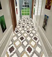 Runner Rugs,Carpet Runner for Hallway Kitchen Hall Stairs Narrow Runner Rug with Non Slip Backing Kitchen Hall Stairs Narrow Runner Rug Heavy Duty Long Hallway Carpet Runner Machine Washable