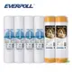 (共6入)EVERPOLL EVB-F101 1微米PP濾心4支 EVB-M100A道爾樹脂濾心2支 橙淨水