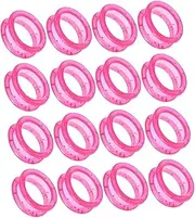 20pcs Hairdressing Scissors Ring Grooming Shear Thumb Inserts Pet Scissor Ring Finger Protector Scissors Shear Grips Inserts Grooming Finger Protectors Pink Silica Gel